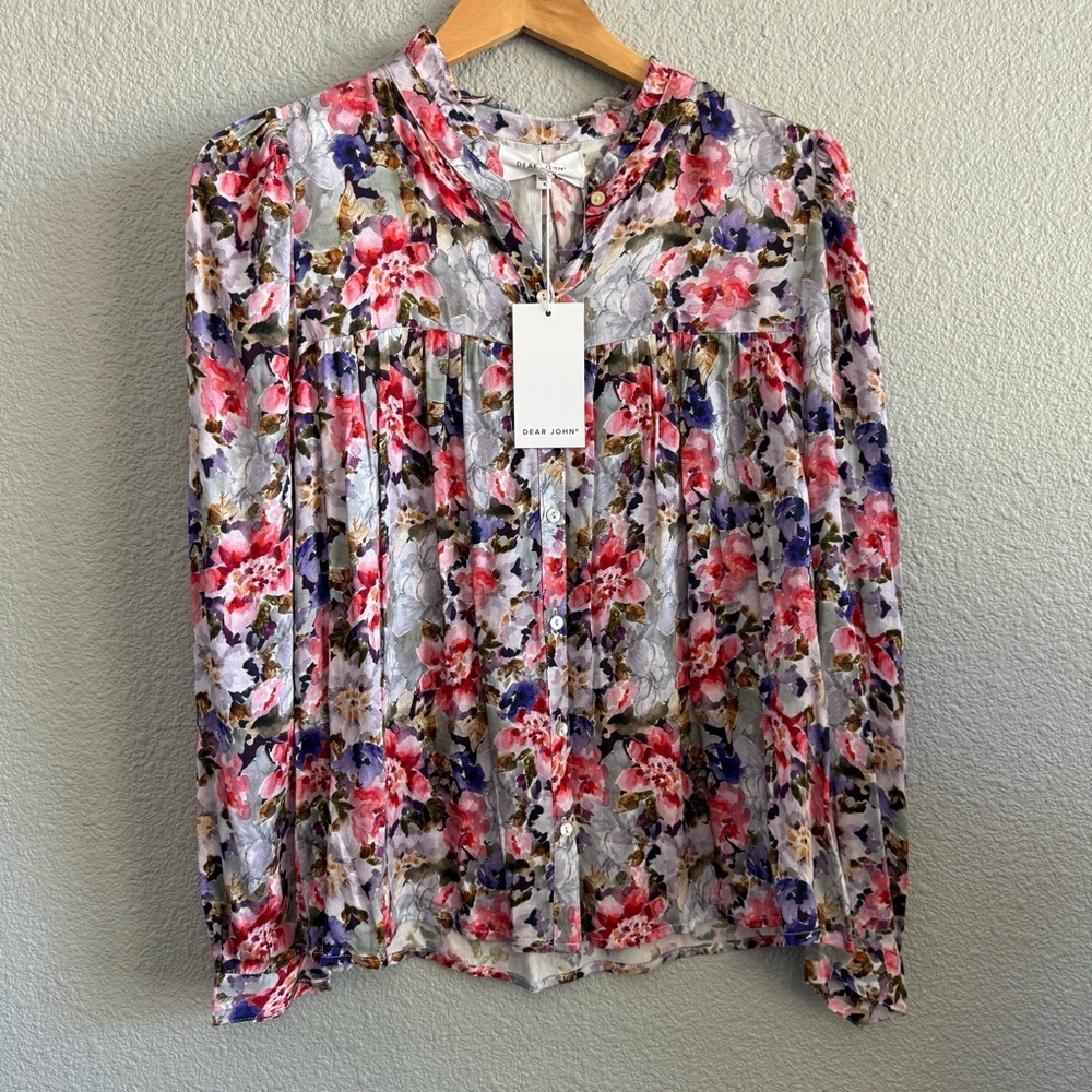 Dear John‎ Kylie Blouse in Glazed Posy Size Small NWT